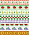 Dollhouse Miniature 1/4" Scale Wallpaper: Kitchen Border